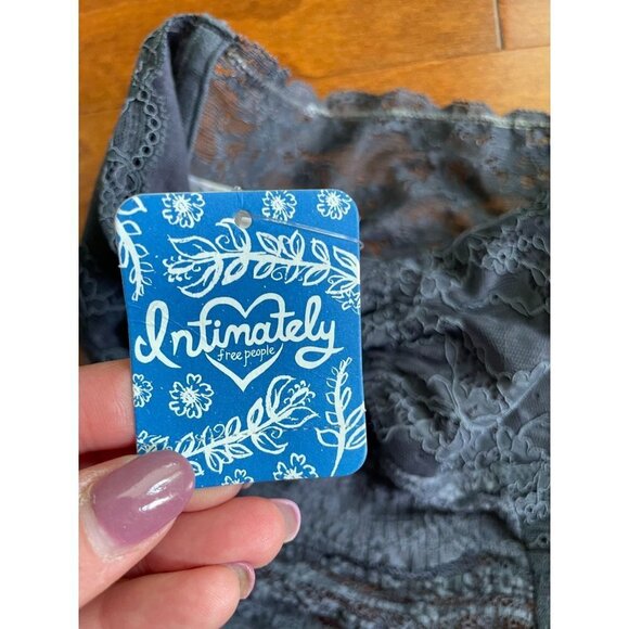 Free People Intimately Storm Bandeau Tube Lace Strapless Stretch Bralette S - Picture 9 of 9